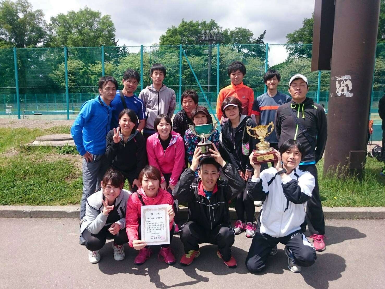 17北海道都市対抗テニス大会 釧路二部優勝報告 釧路テニス協会
